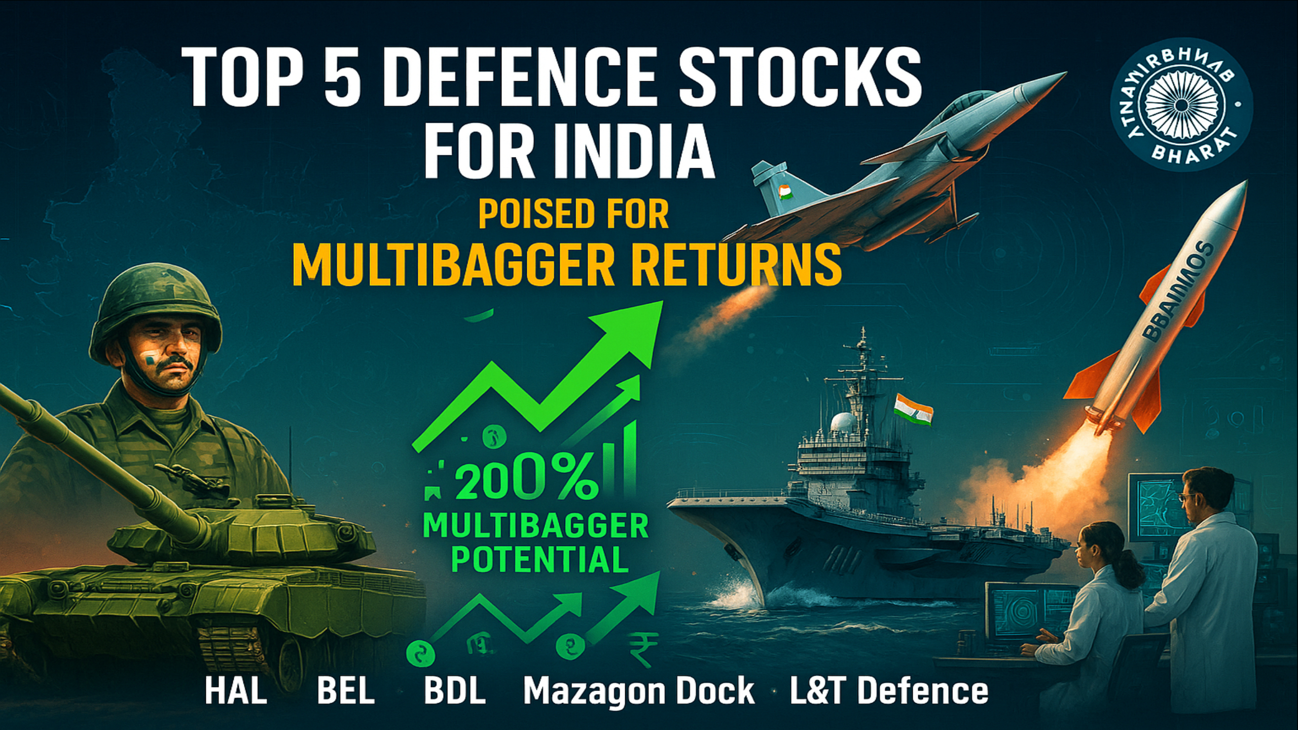 Top 5 Defence Stocks in India That Could Deliver Multibagger Returns
